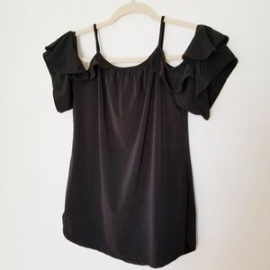New York & Company Cold Shoulder Dress Top